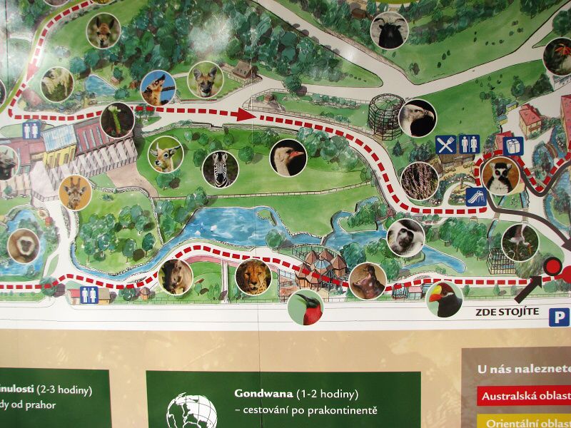 Map of the reconstructed African section