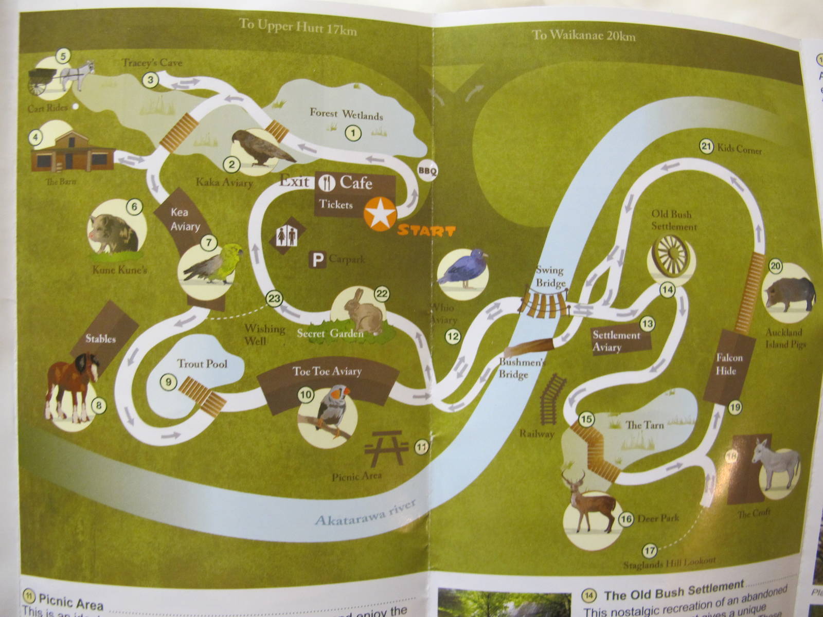 Map of the Reserve - Staglands 2013