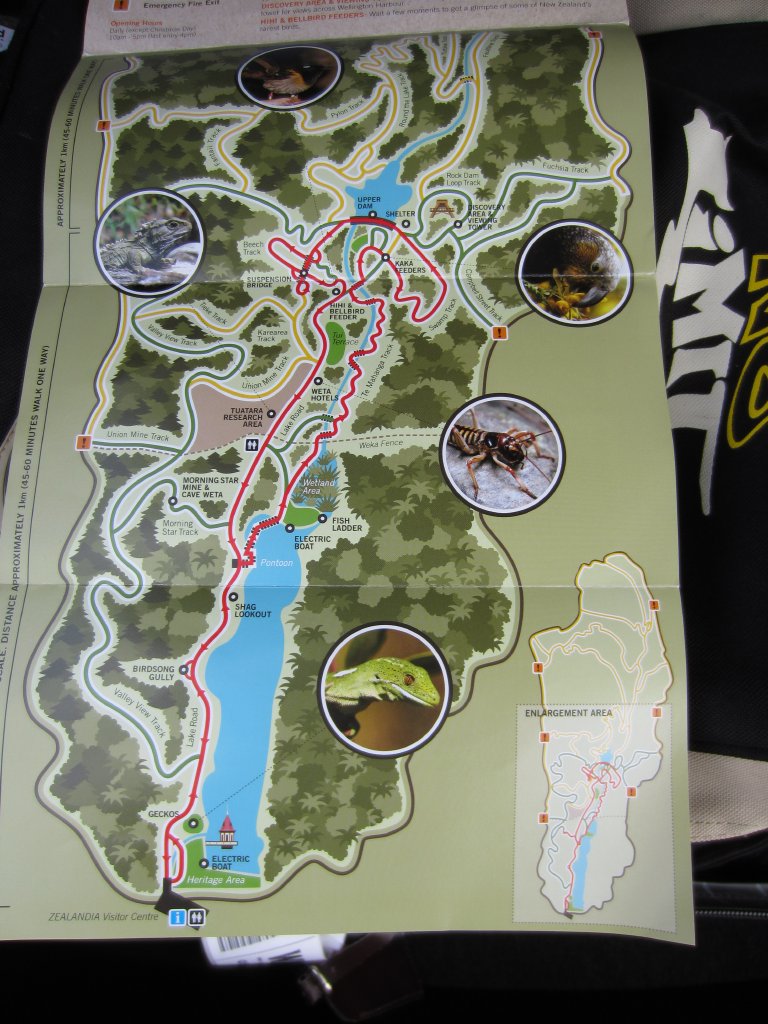 Map of the sanctuary