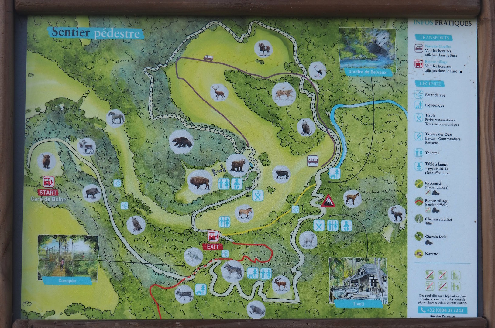 Map of the wildlife park, 2023-09-26