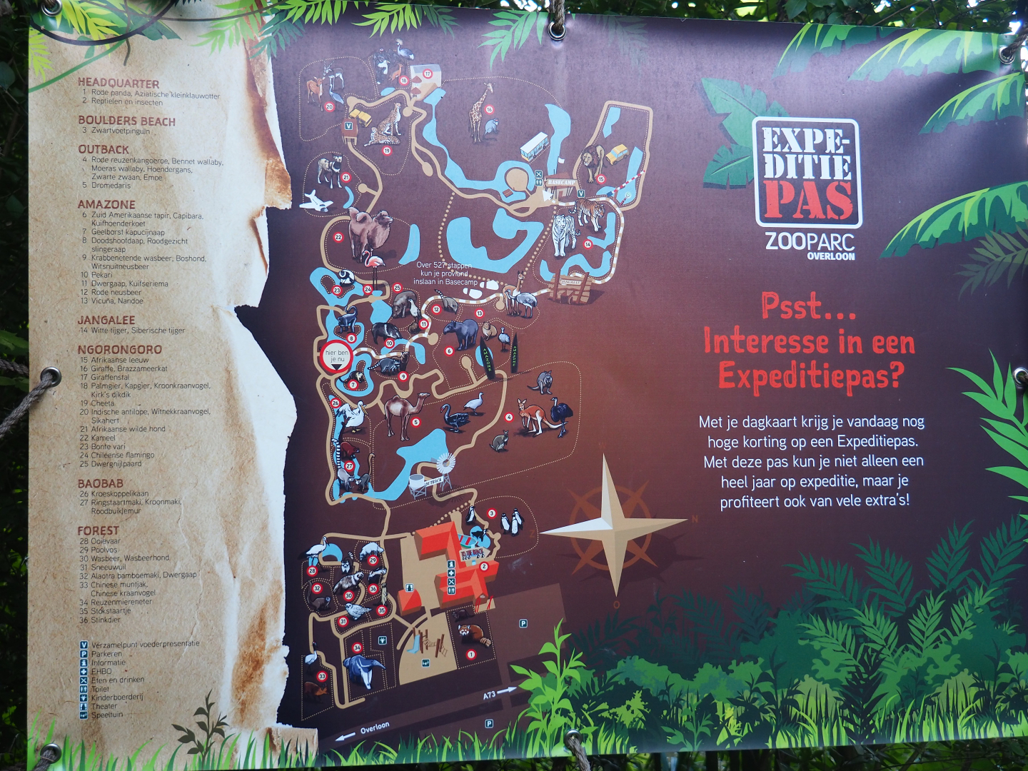 Map of Zoo Parc Overloon 2019, 2019-08-11