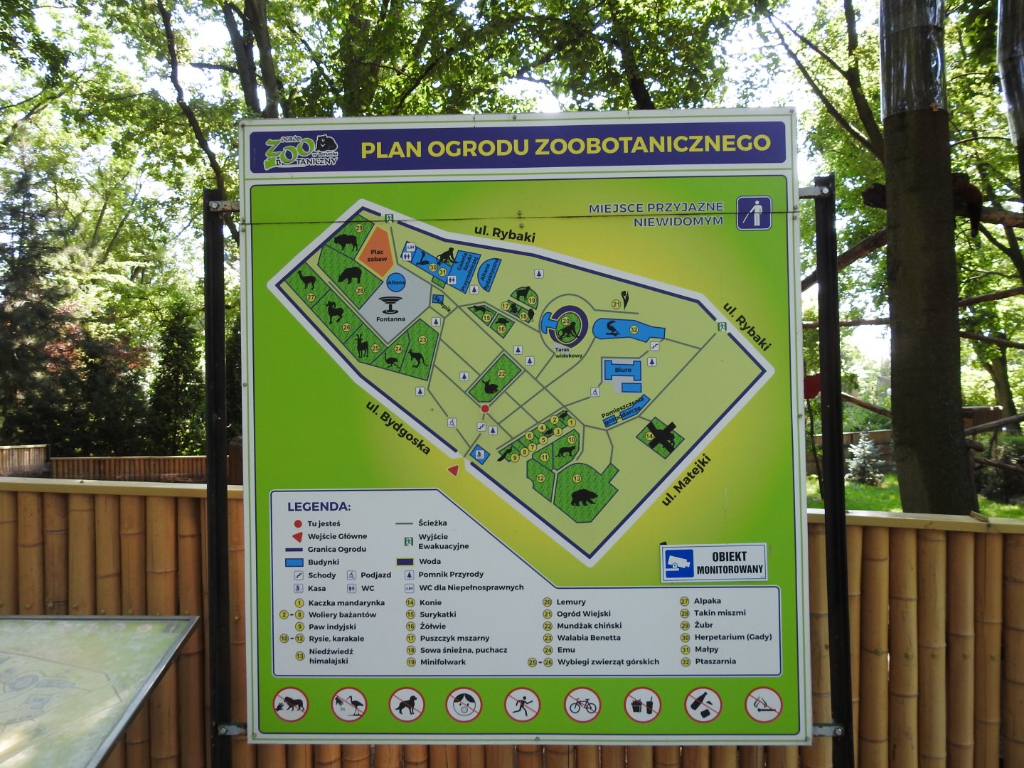 Map of zoo