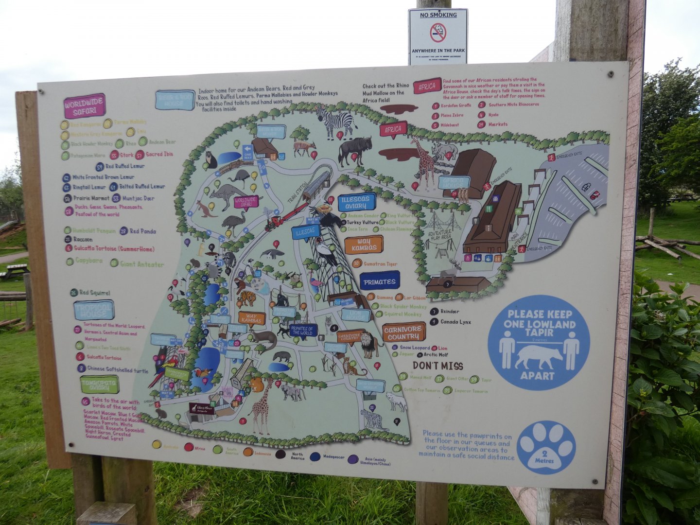 Map of zoo