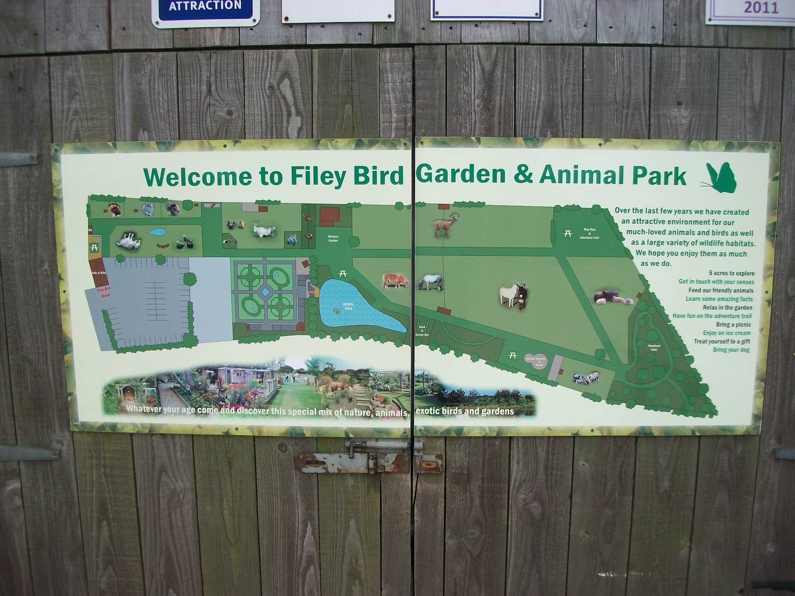 Map on entrance building, 1st May 2014