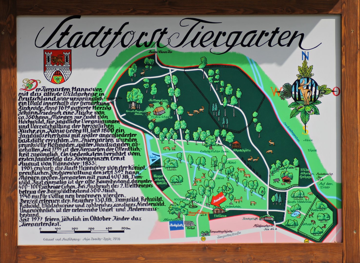 Map over the park