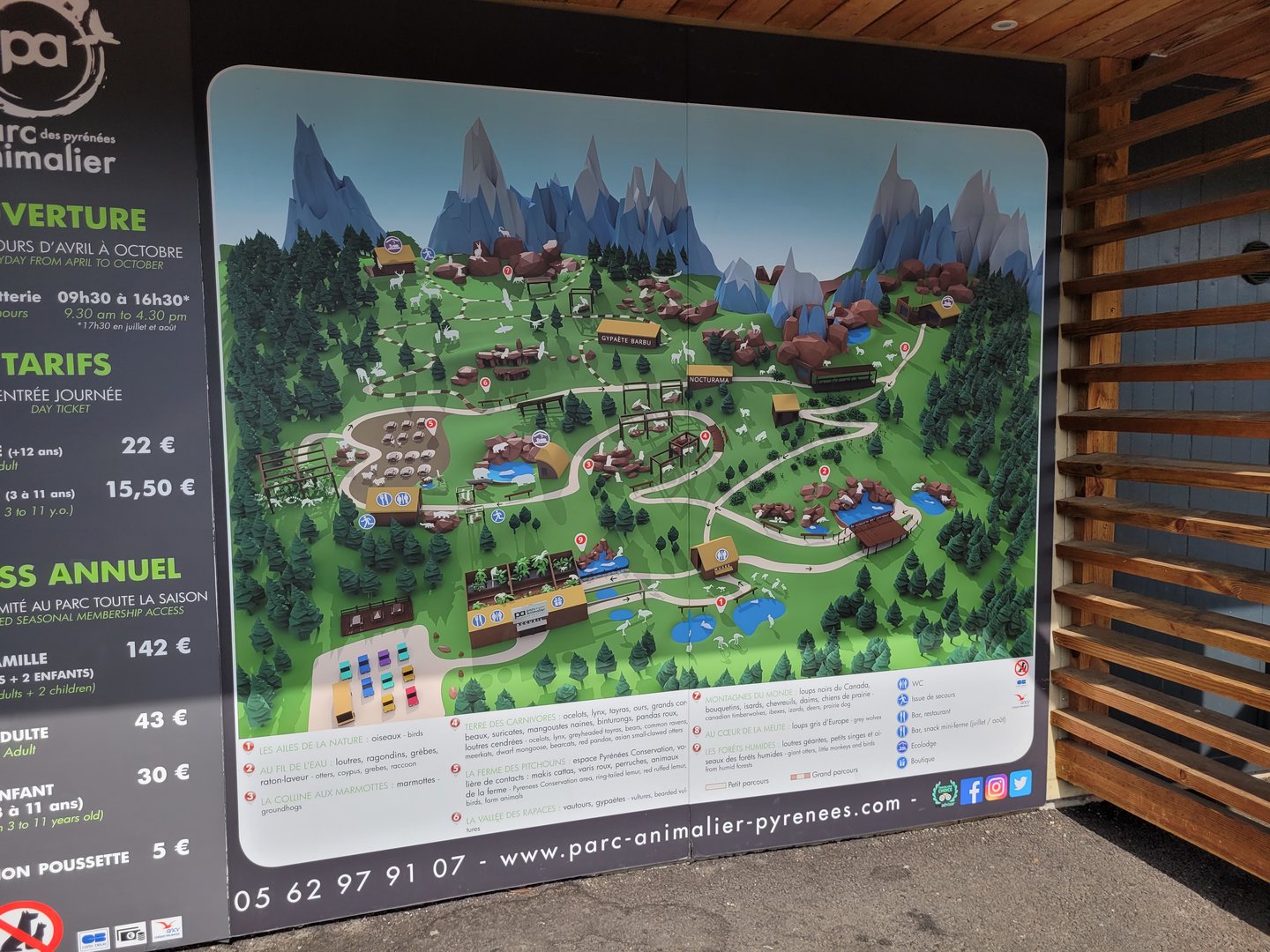 Map -Parc Animalier des Pyrénées (2023)