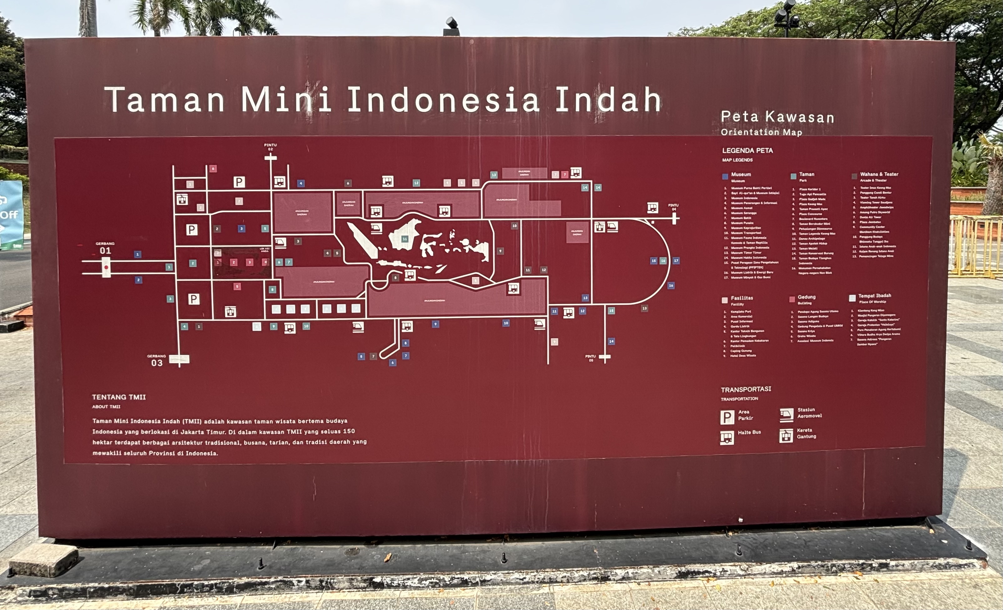 Map - Taman Mini Indonesia Indah