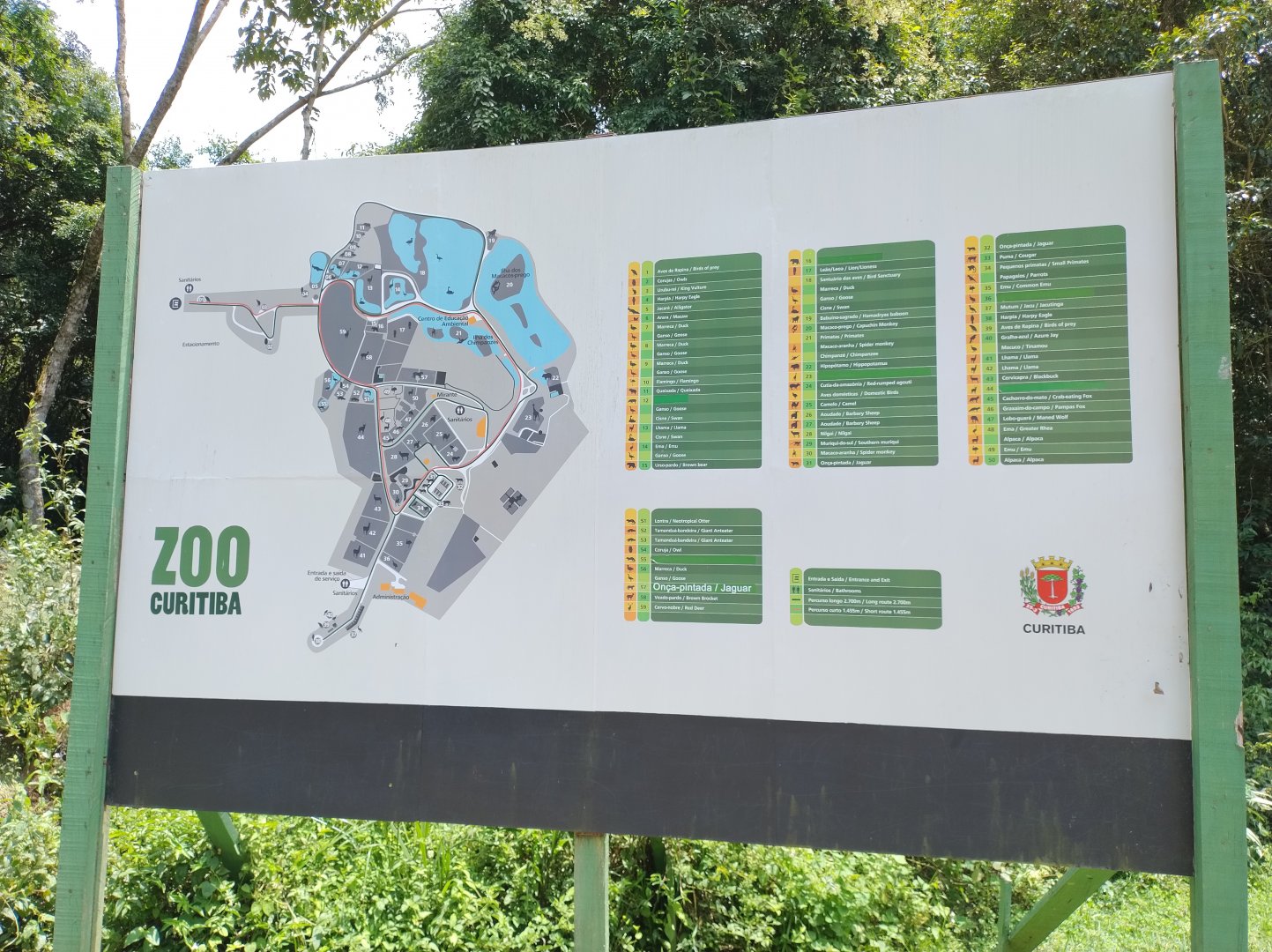 Map - Zoo Curitiba