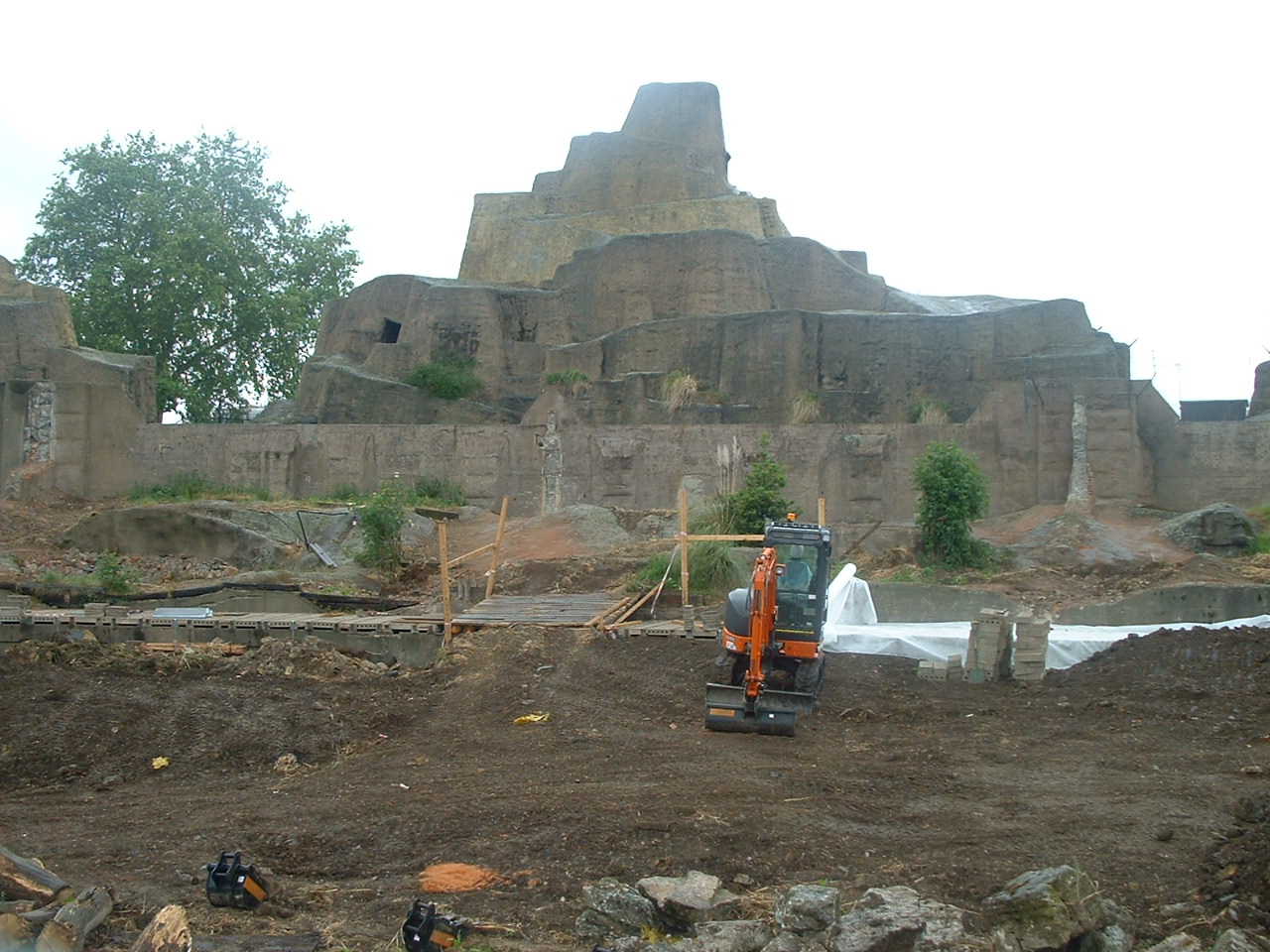 Mappin Terraces under re-development May 2008