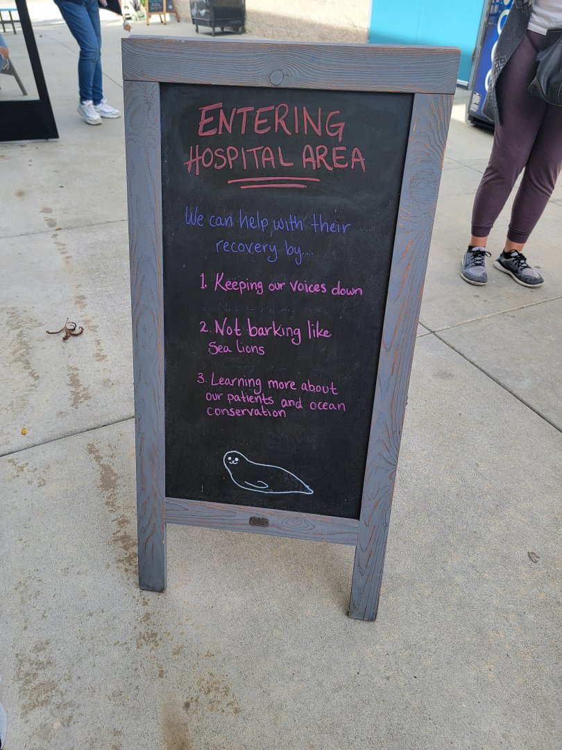 Marine Mammal Care Center - Rules of the hospital area