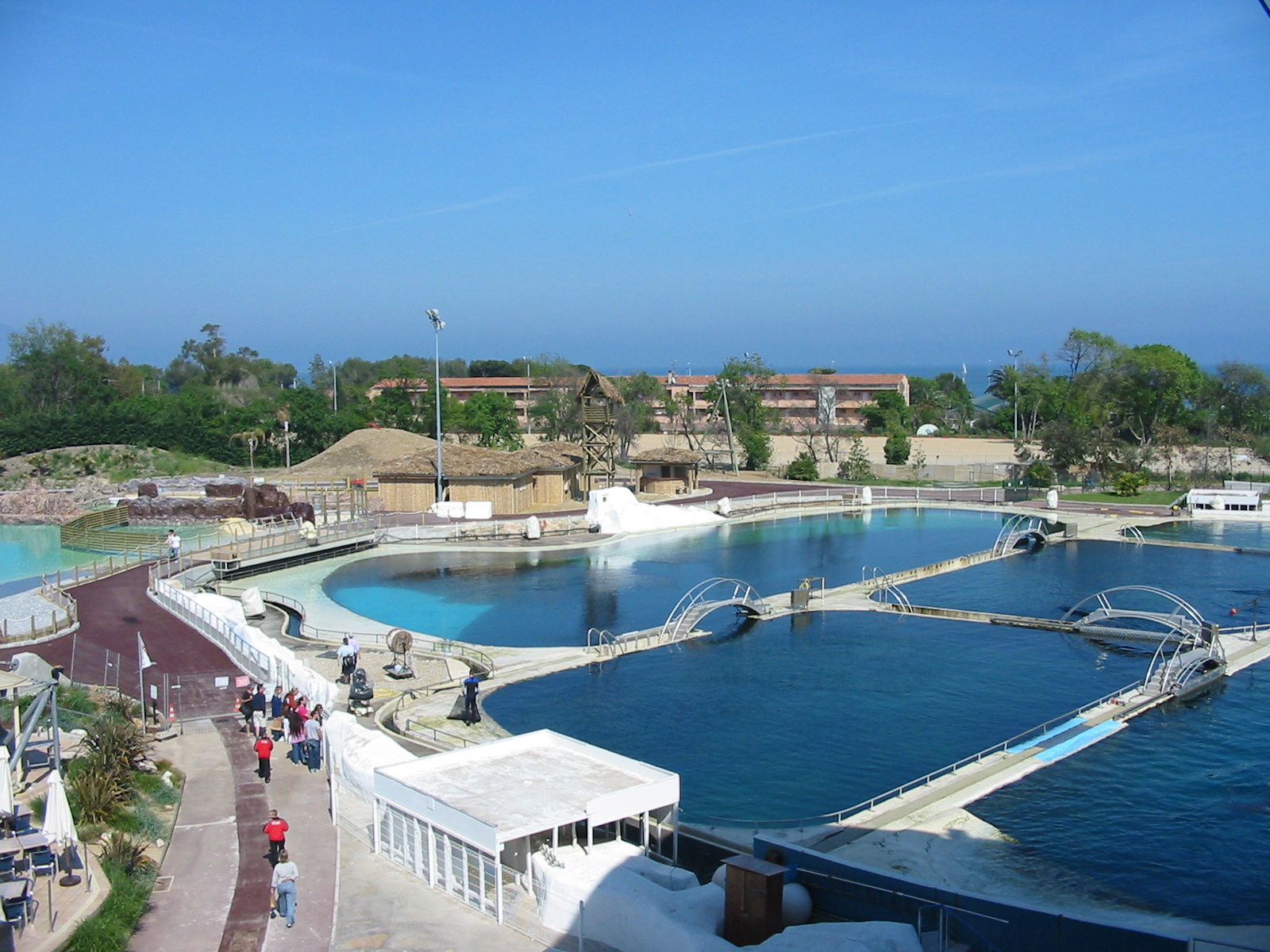 Marineland Antibes 2005 - Killer Whale Stadium holding pens