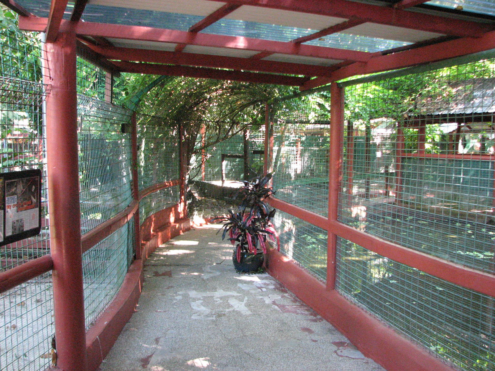 Marineland Melanesia 2007 - Passage between Crocodile enclosures