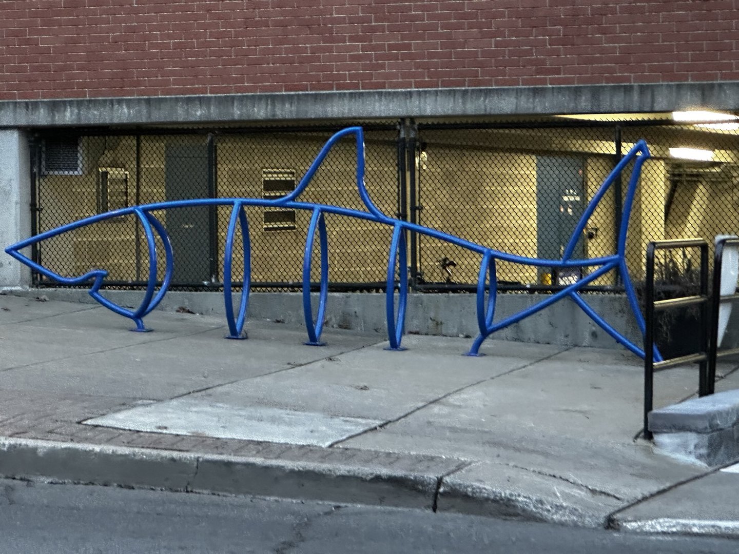 Maritime Aquarium Parking Garage Bike Rack