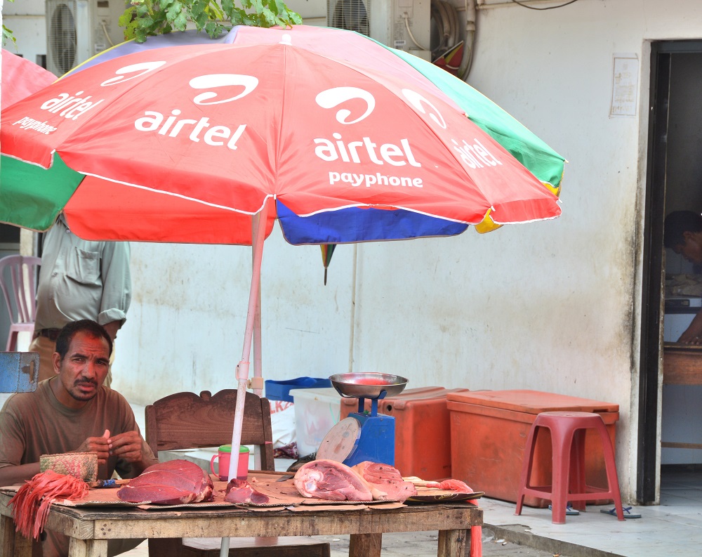 Market butcher.  Timor Leste