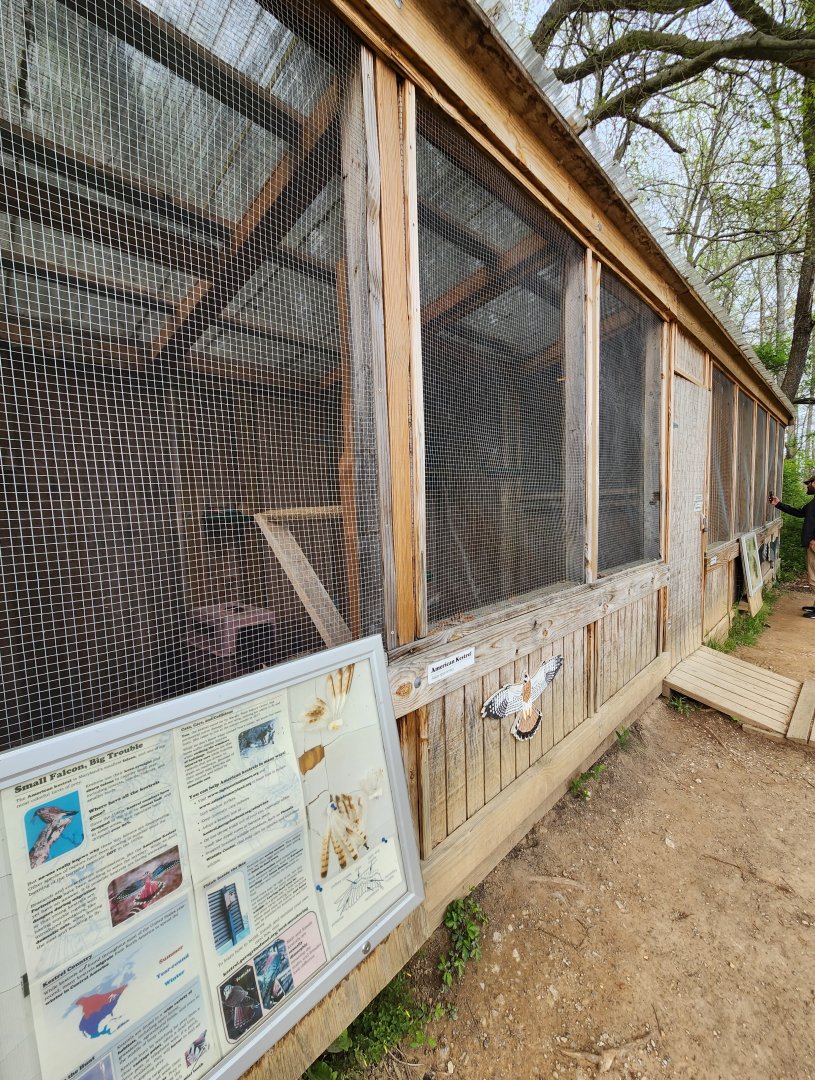 Marshy Point Nature Center (MD) - Raptor enclosures