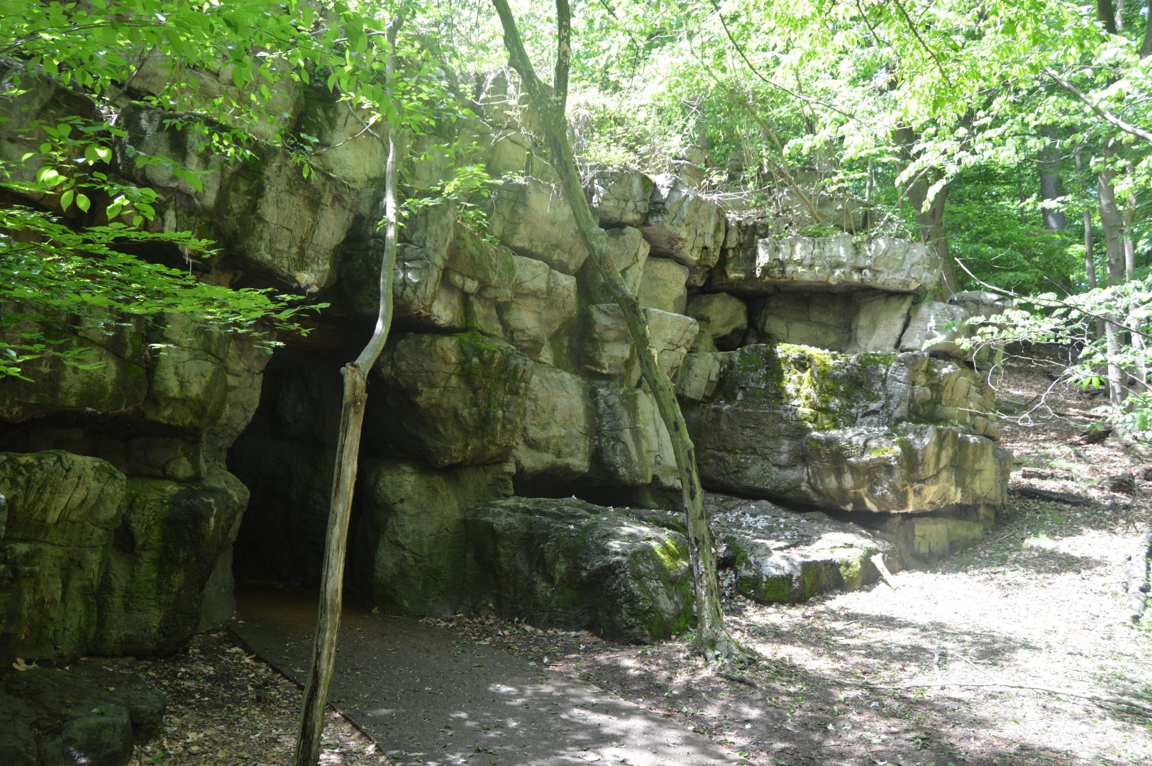 Maryland Wilderness - Entrance to the Cave exhibits