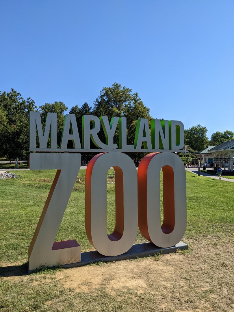 Maryland Zoo Entrance Sign