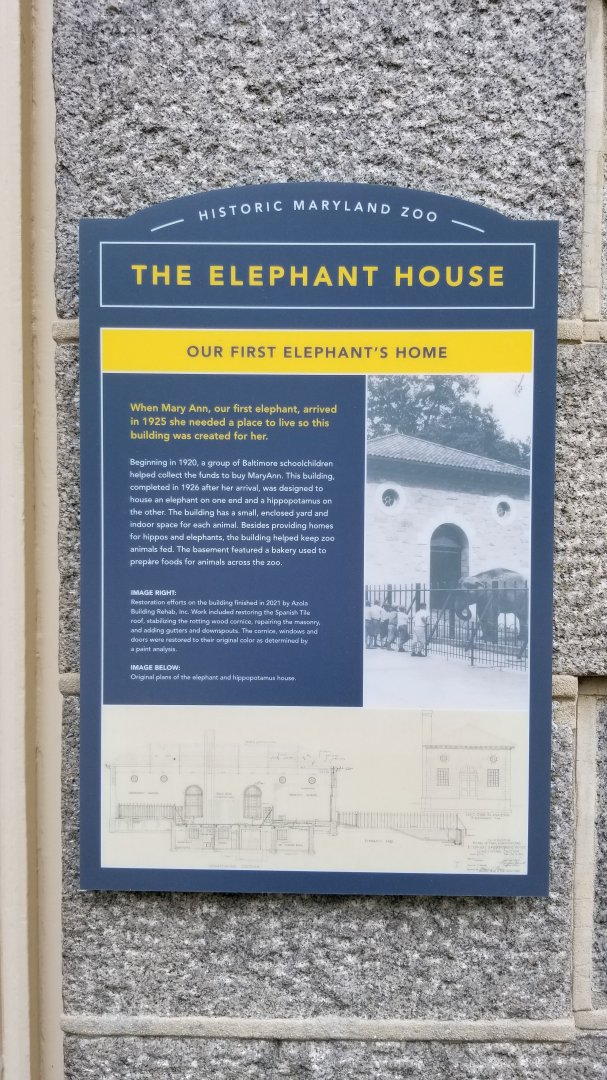 Maryland Zoo - Main Valley new signage
