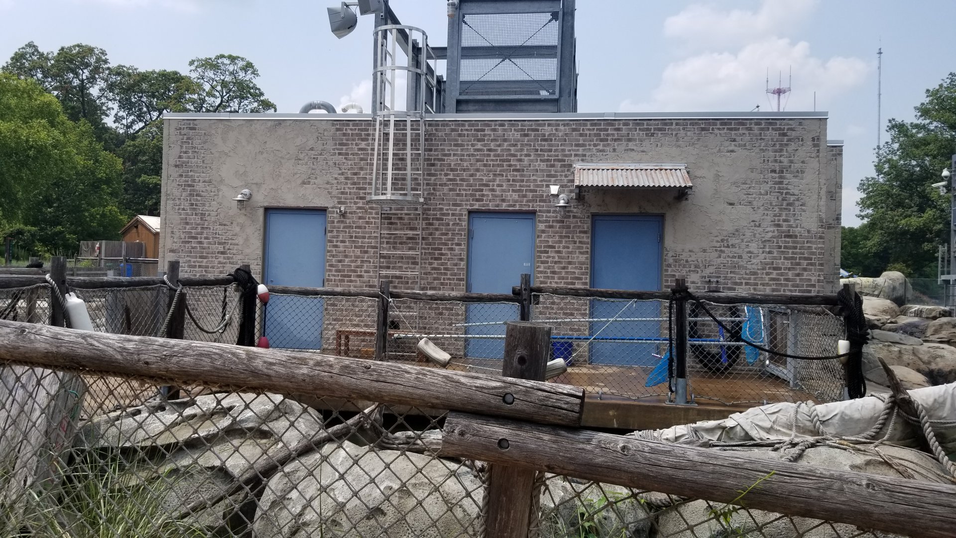 Maryland Zoo - Penguin Coast, side of penguin barn