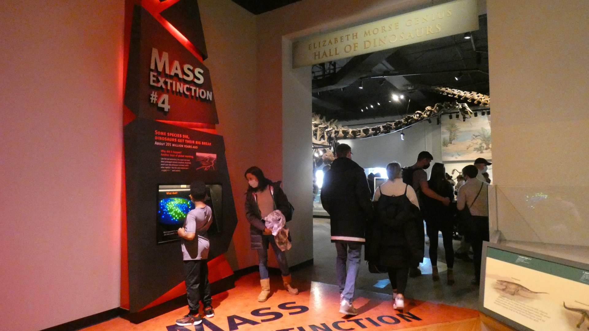 Mass Extinction #4/Entrance to The Hall of Dinosaurs, Evolving Planet - Feb. 2022
