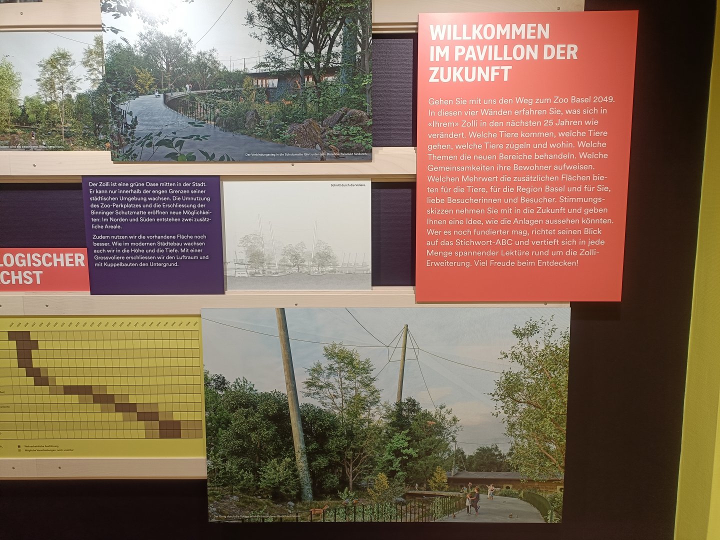 Masterplan - Wall of photos and informations