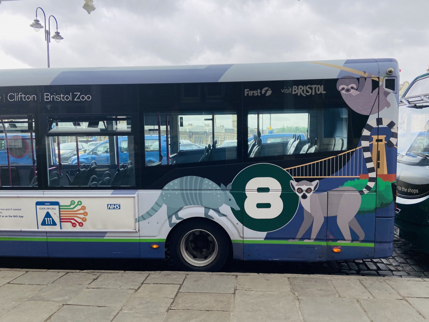 May 16th 2022 - bus branded with Bristol Zoo livery