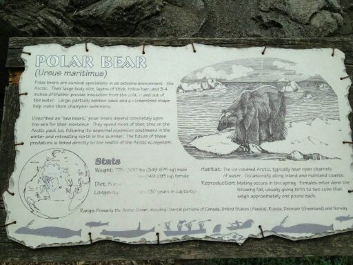 May 2012-Polar bear Sign at Lords of the Arctic