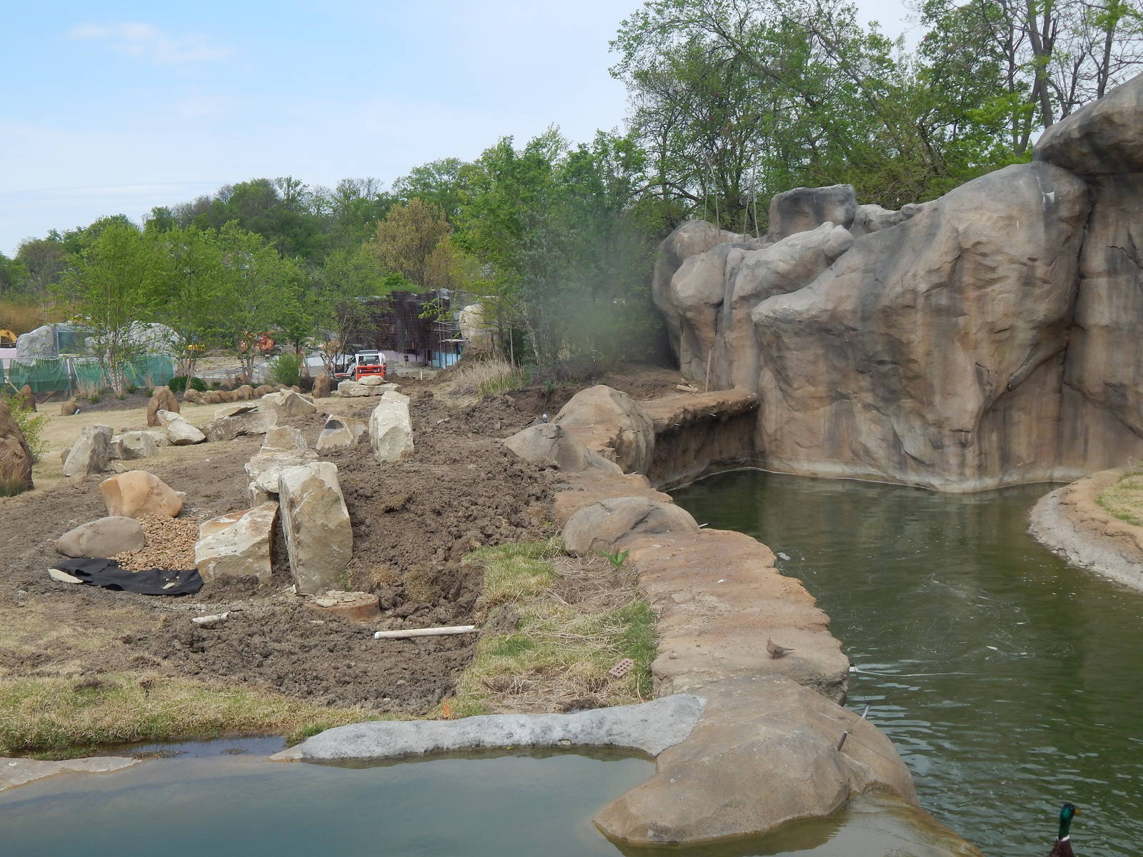 May. 2014 - Africa - Adding Rock Work Between Barriers
