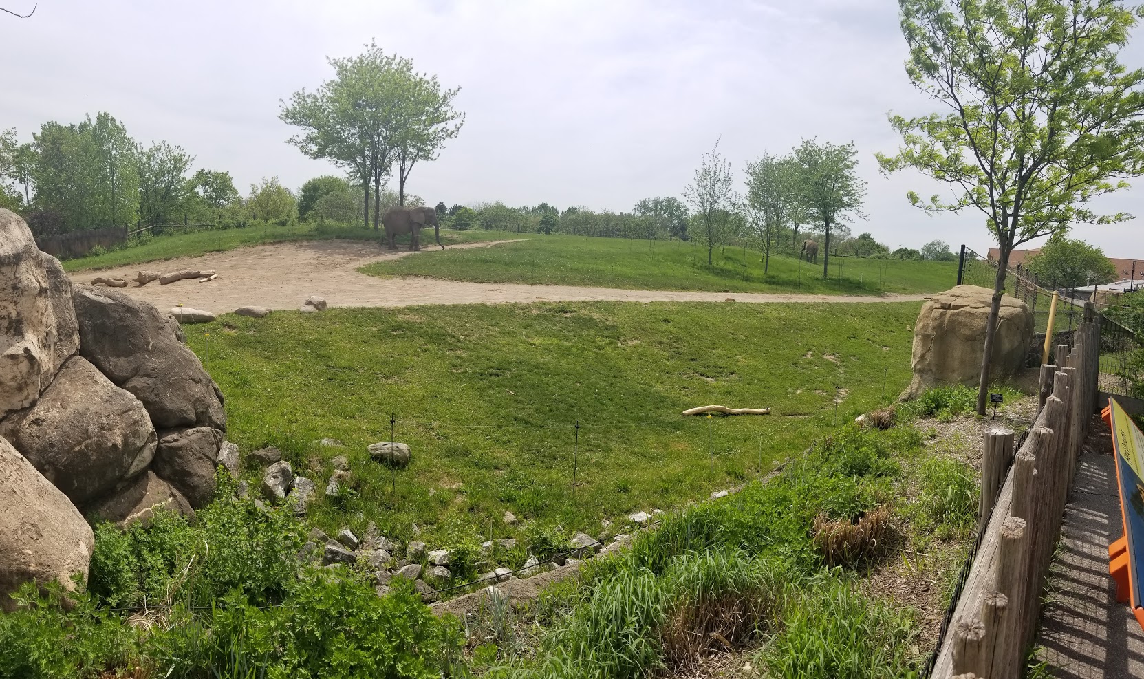May. 2018 - Plains - Elephant Exhibit Panorama from Second Viewing