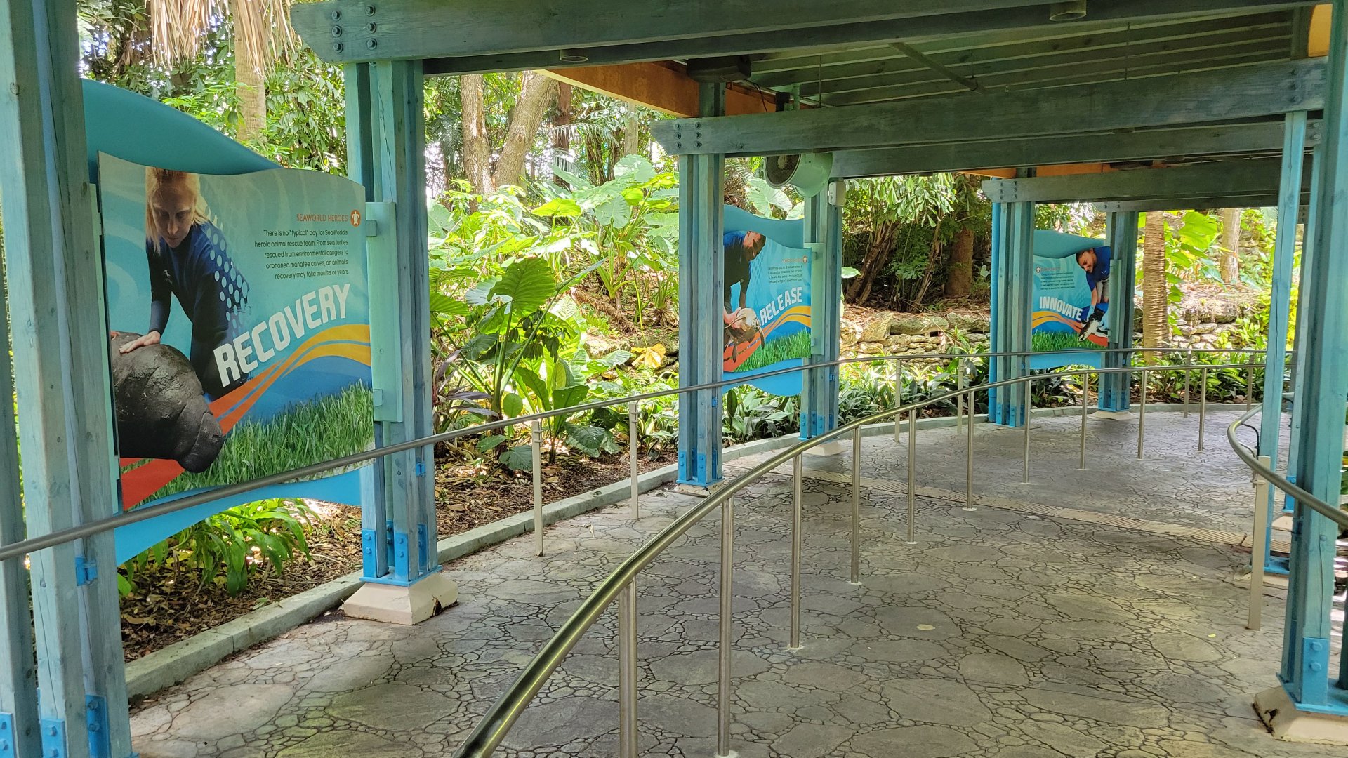 May. 2021 - Turtle Trek & Manatee Rescue - Rescue Signage in Queue