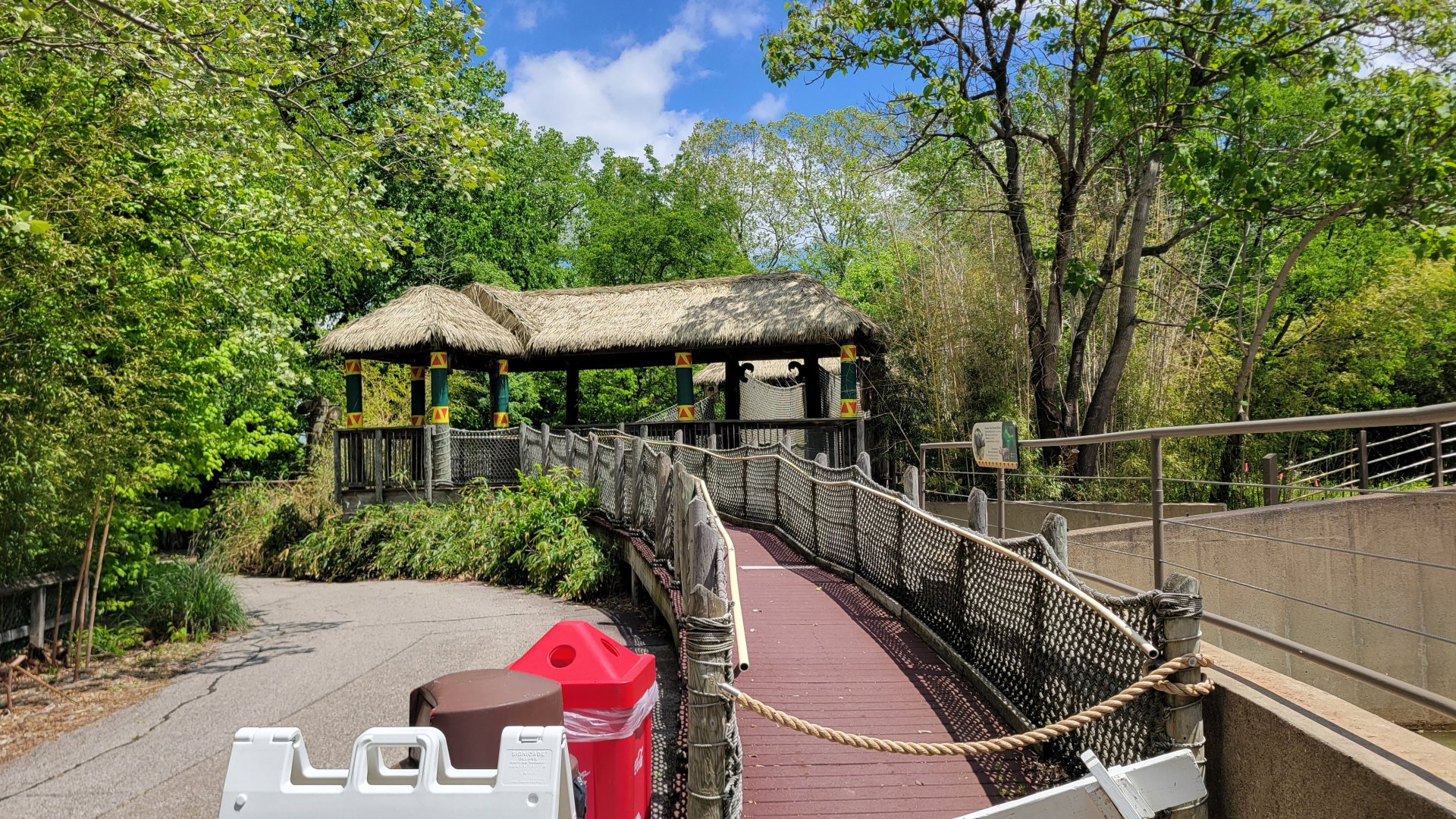 May. 2025 - Asia - Rhino Reserve - Indian Rhino Left Exhibit - Elevated View Ramp