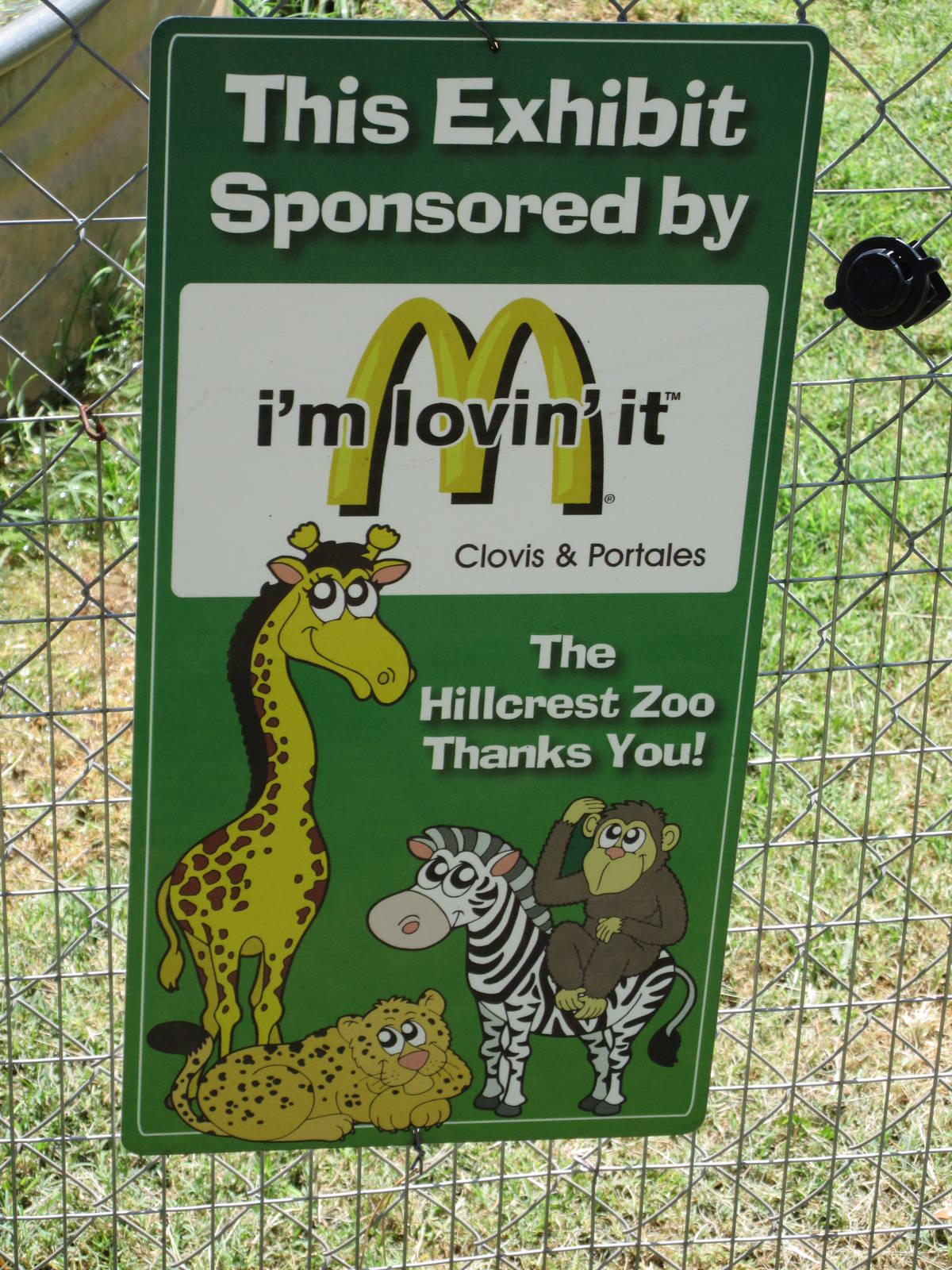 McDonald's Sponsorship Sign