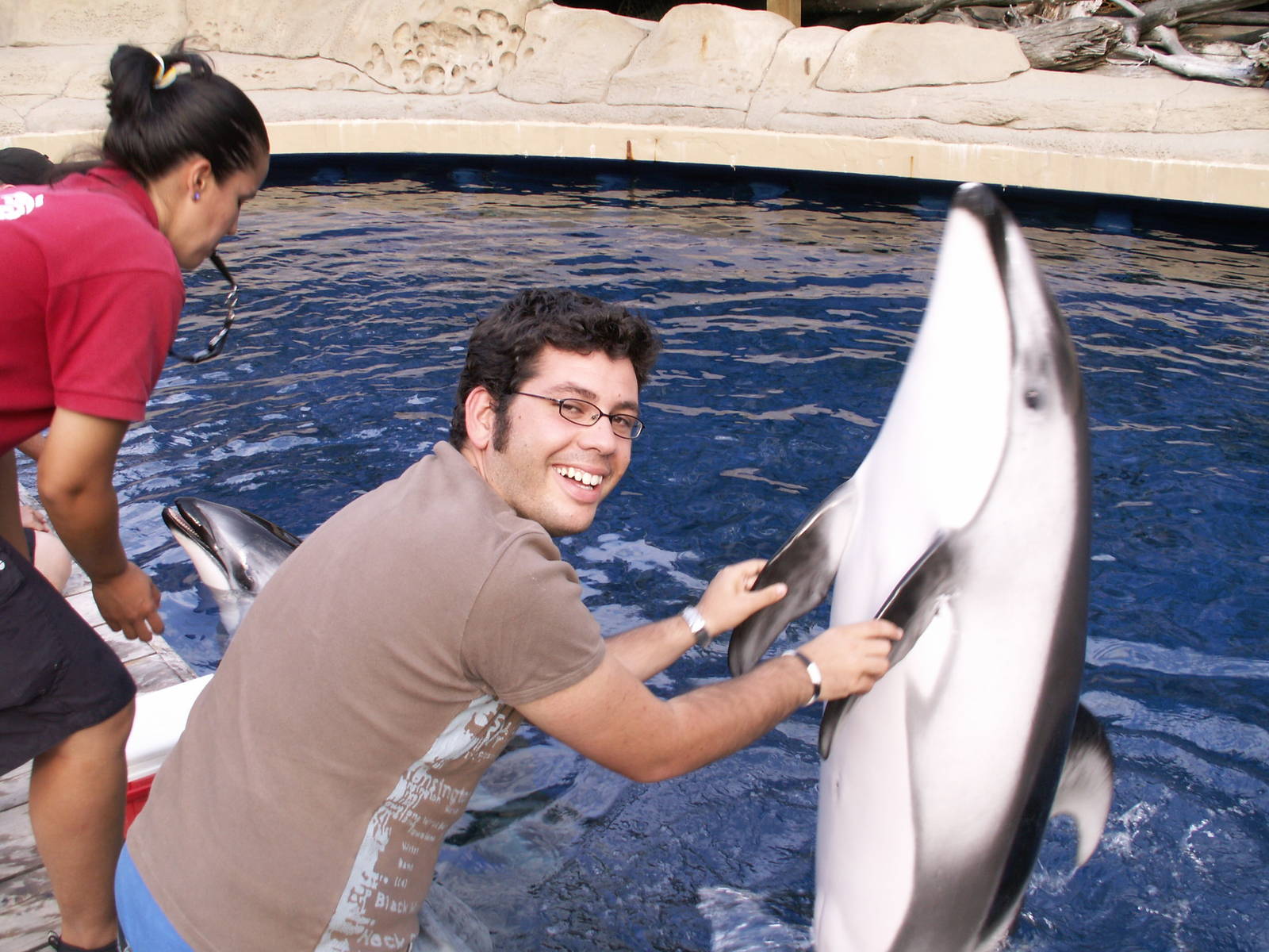 Me doing a dolphing training with the trainer