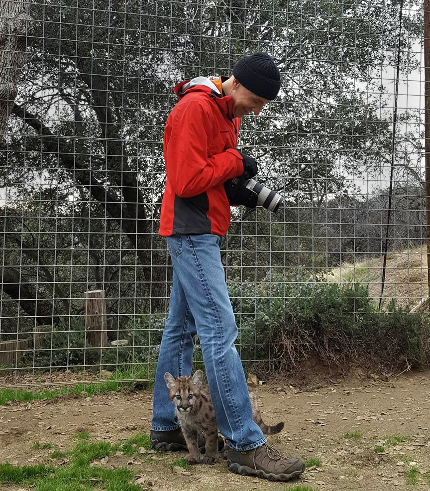 Me photographing cub