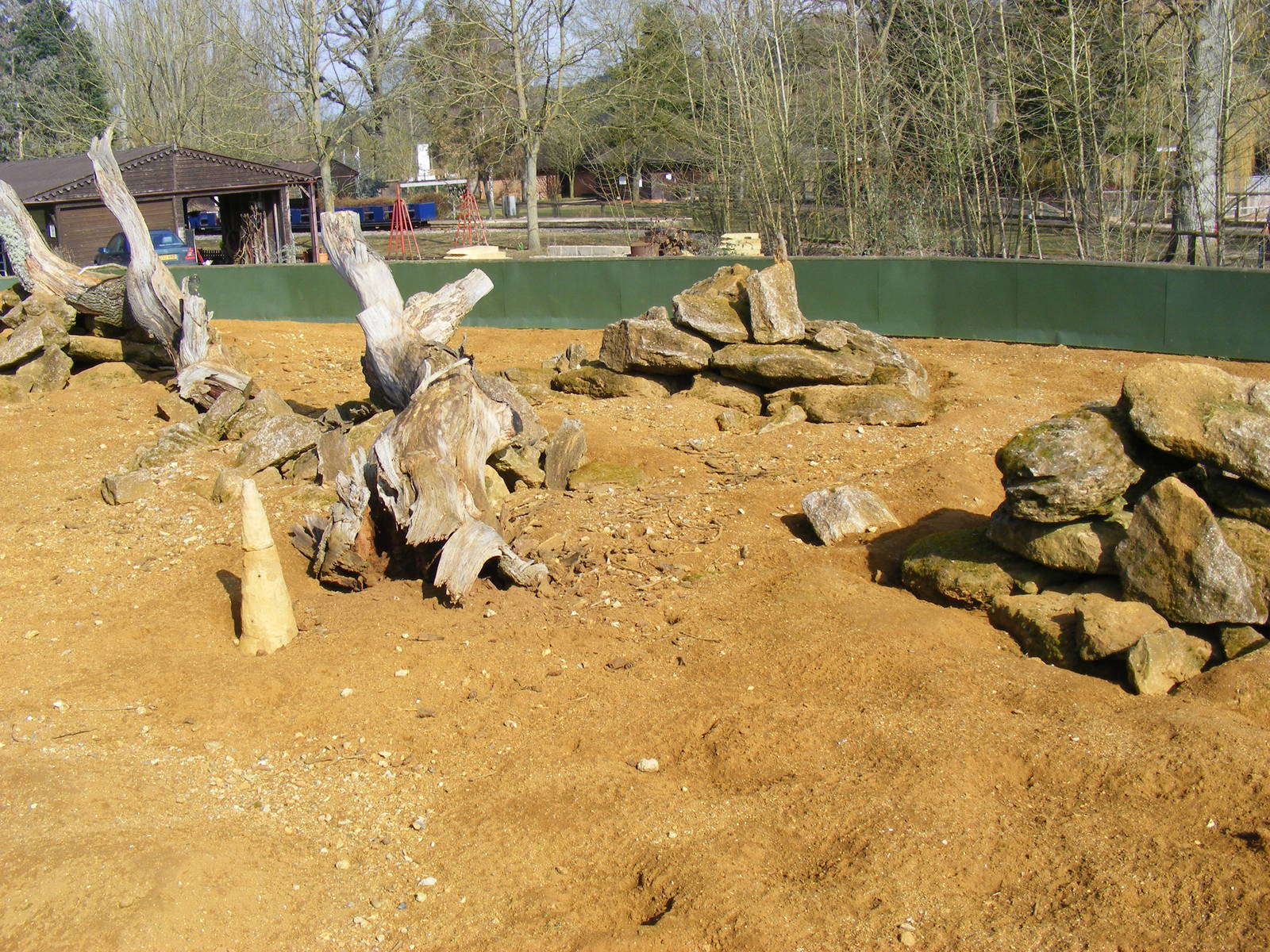 Meerkat enclosure at Beale Park, 13th March 2010