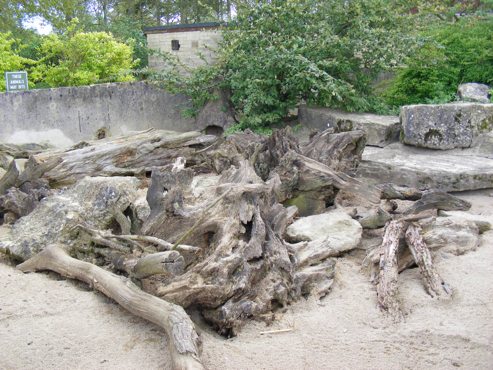 Meerkat enclosure at Cotswold Wildlife Park, 3 May 2010
