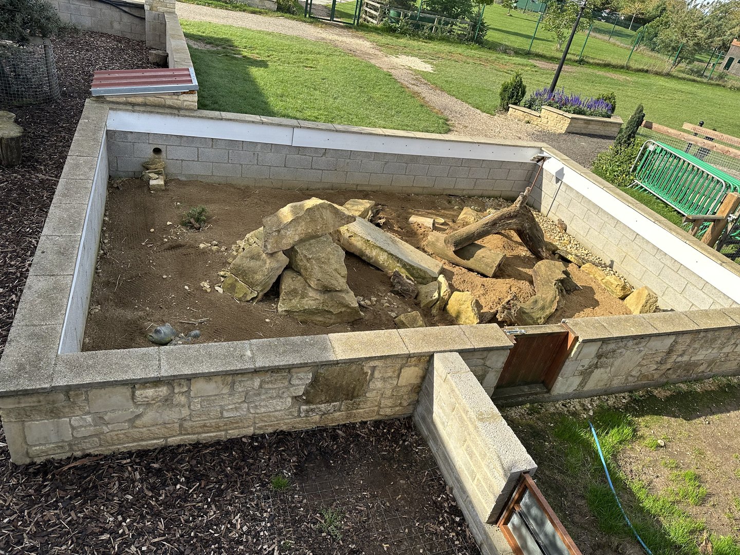 Meerkat Enclosure at Johnsons of Old Hurst (October 2023)