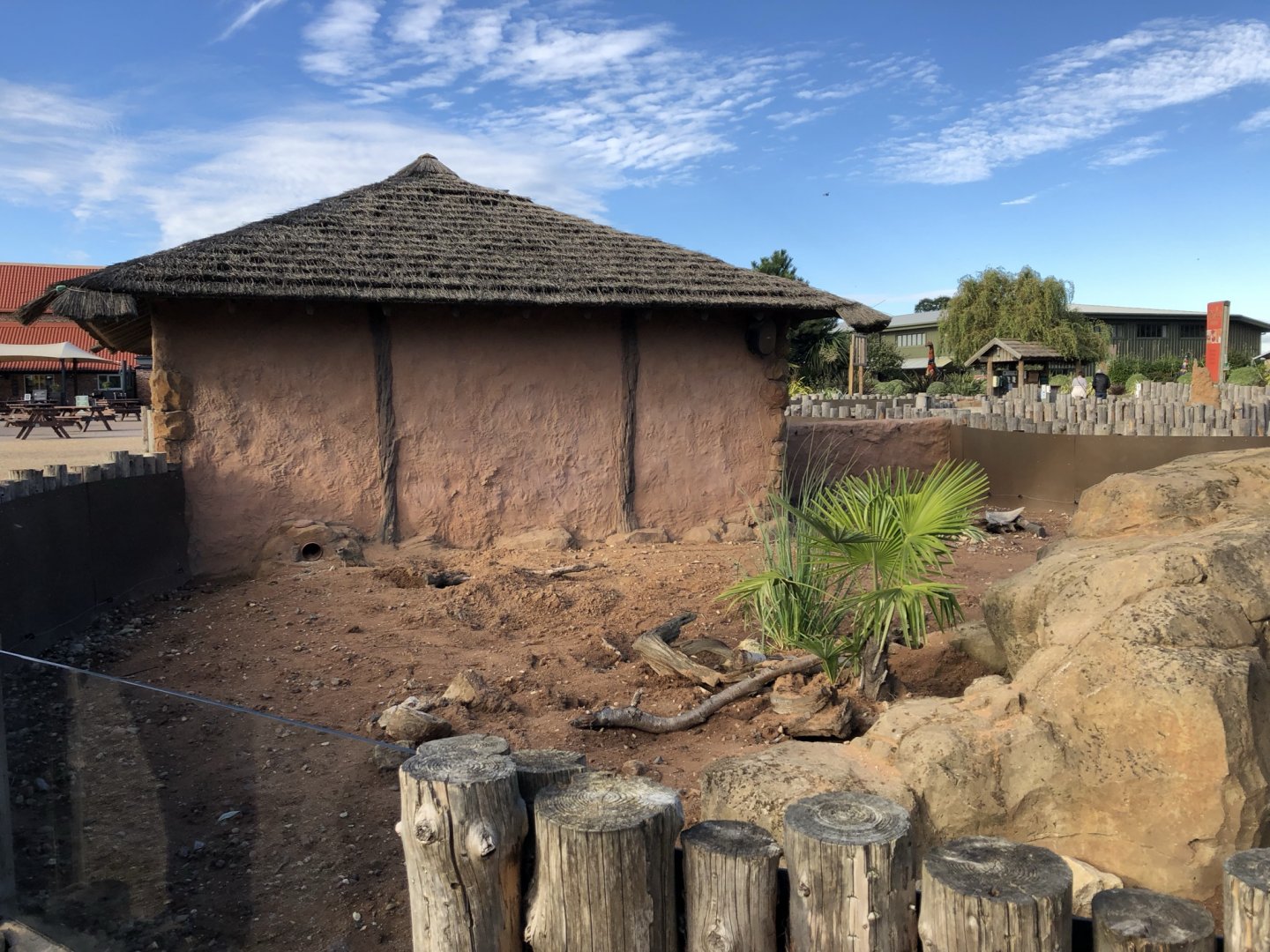 Meerkat Enclosure at Yorkshire Wildlife Park (October 2021)