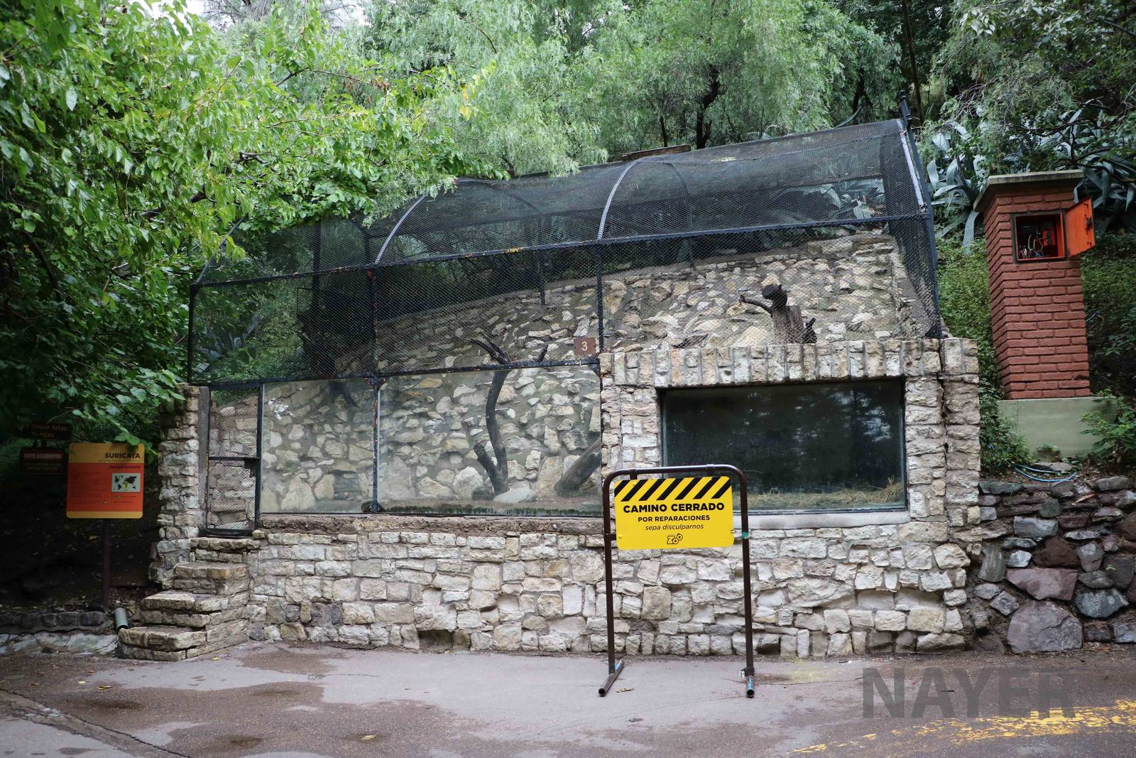 Meerkat enclosure - Mendoza Zoo, April 2016