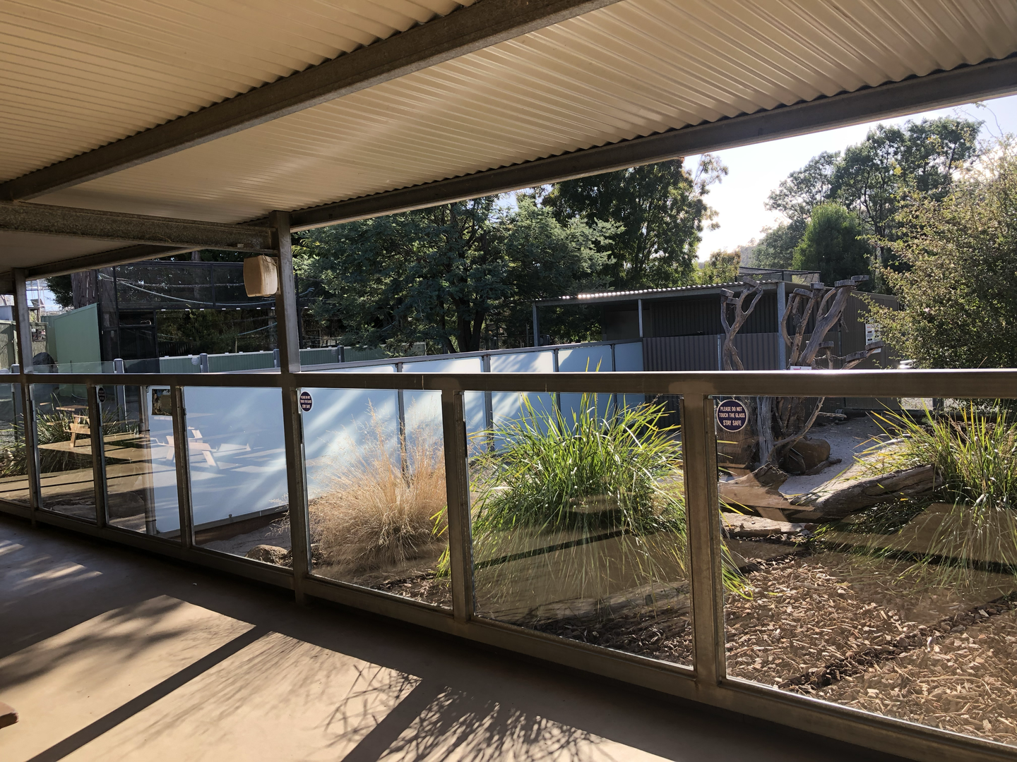 Meerkat enclosures-As viewed from the zoo cafe
