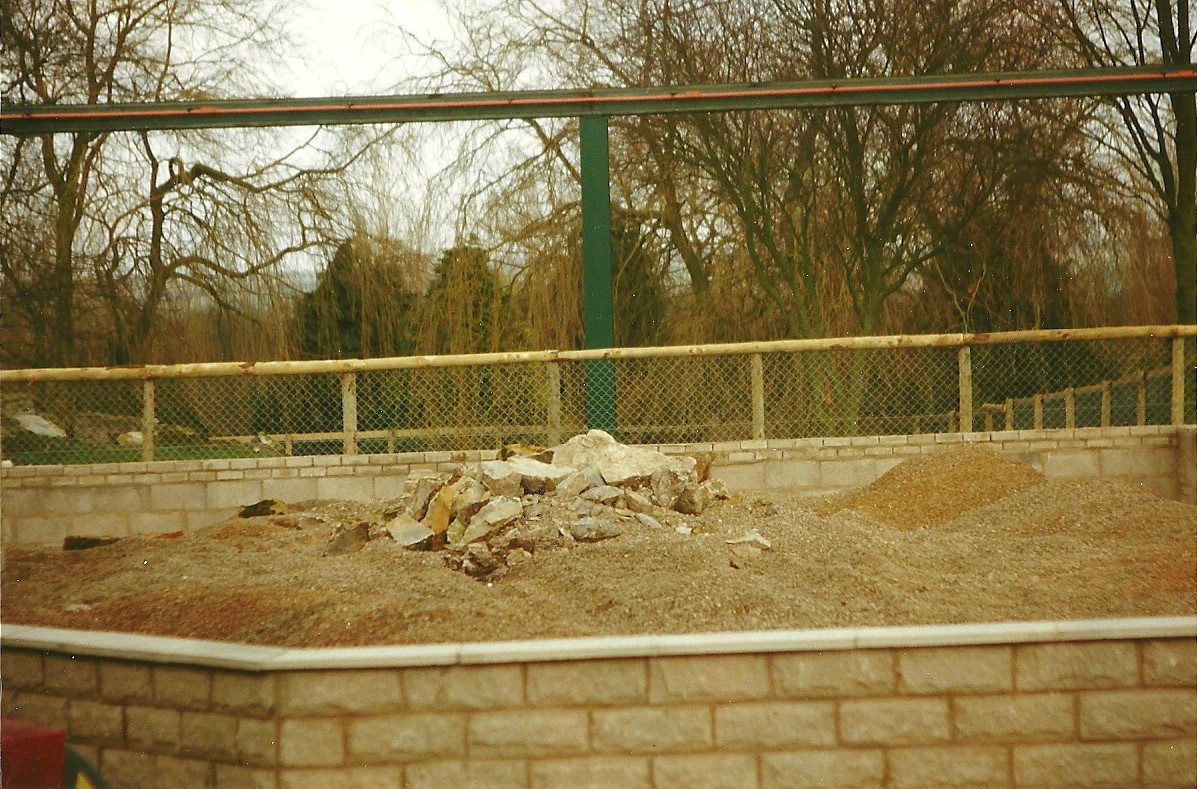 Meerkat exhibit under construction 20th February 1999