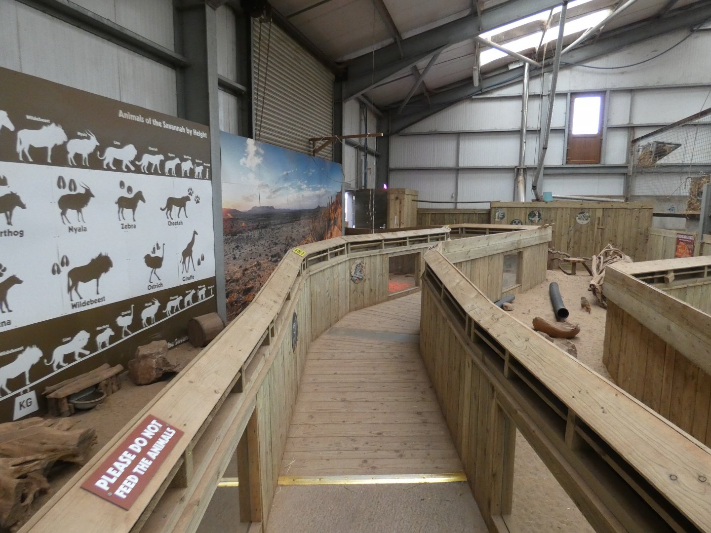 Meerkat indoor enclosure viewing area