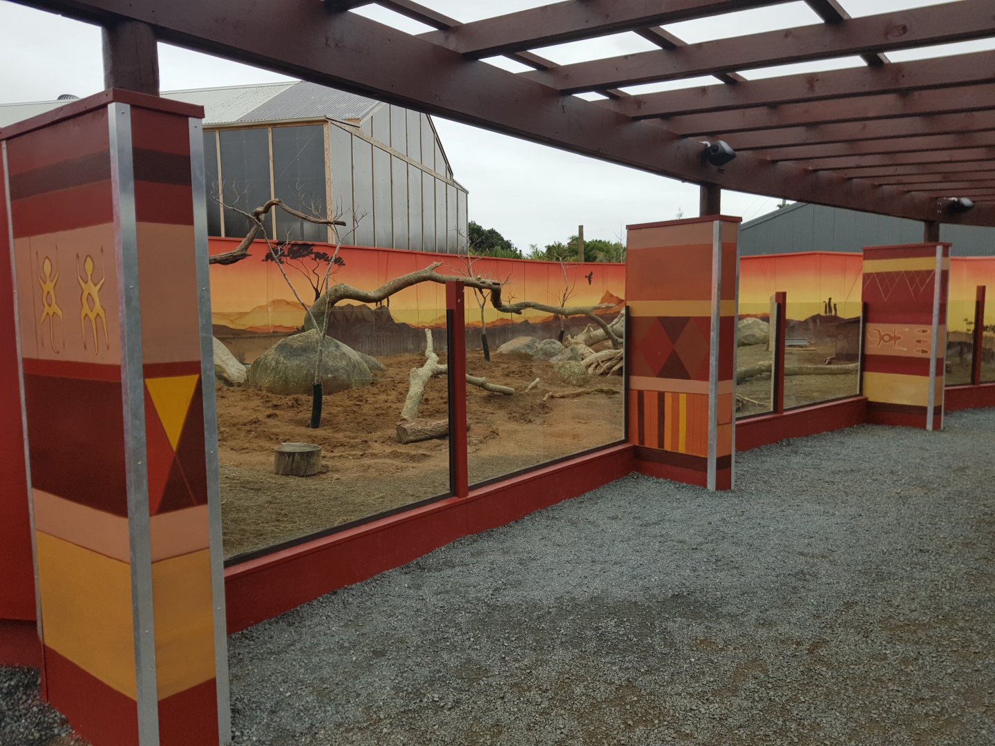 Meerkat (Suricata suricatta) and Cape Porcupine (Hystrix africaeaustralis) Enclosure Left