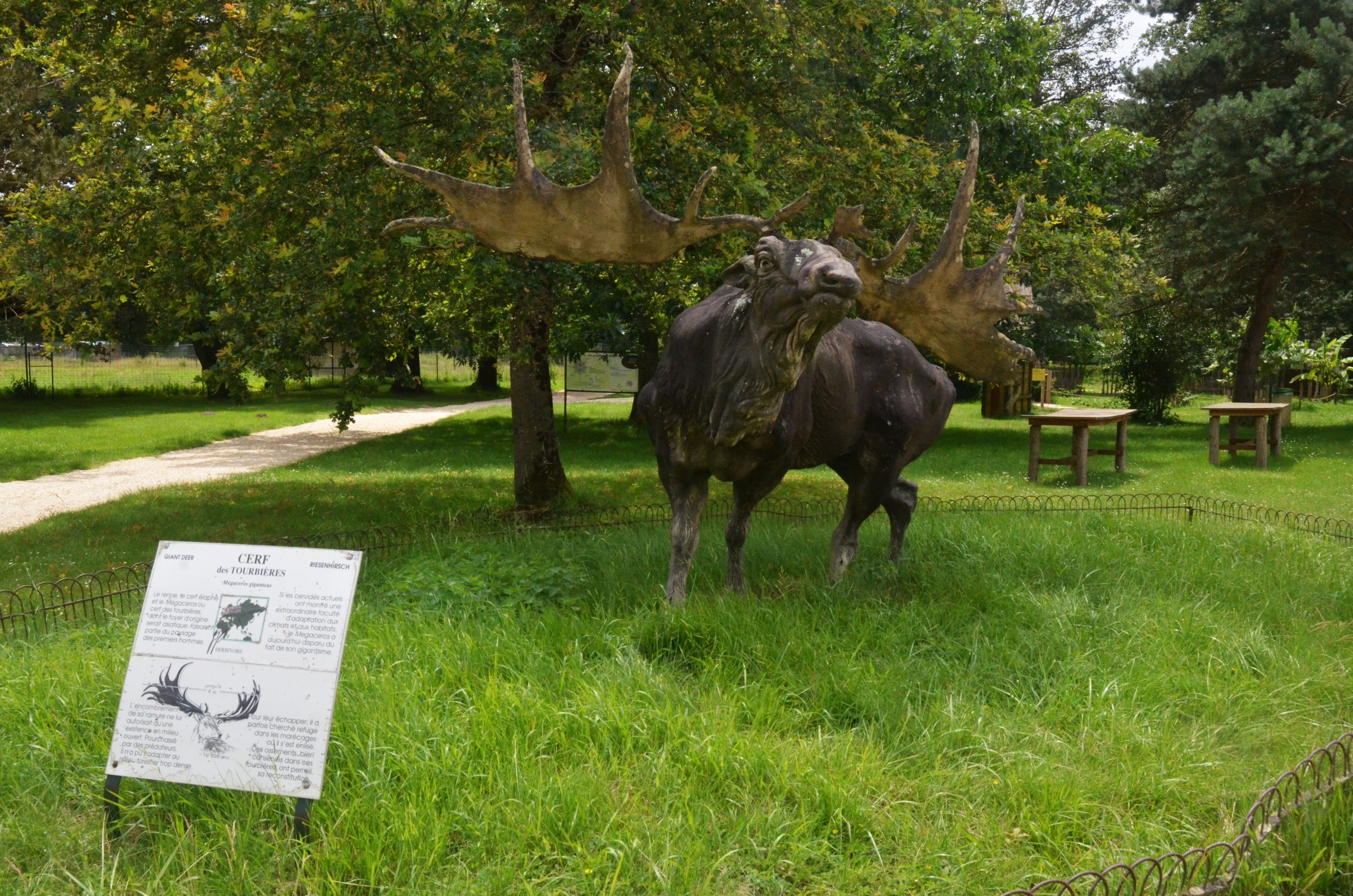 Megaceros Statue at Haute-Touche, 14/06/18