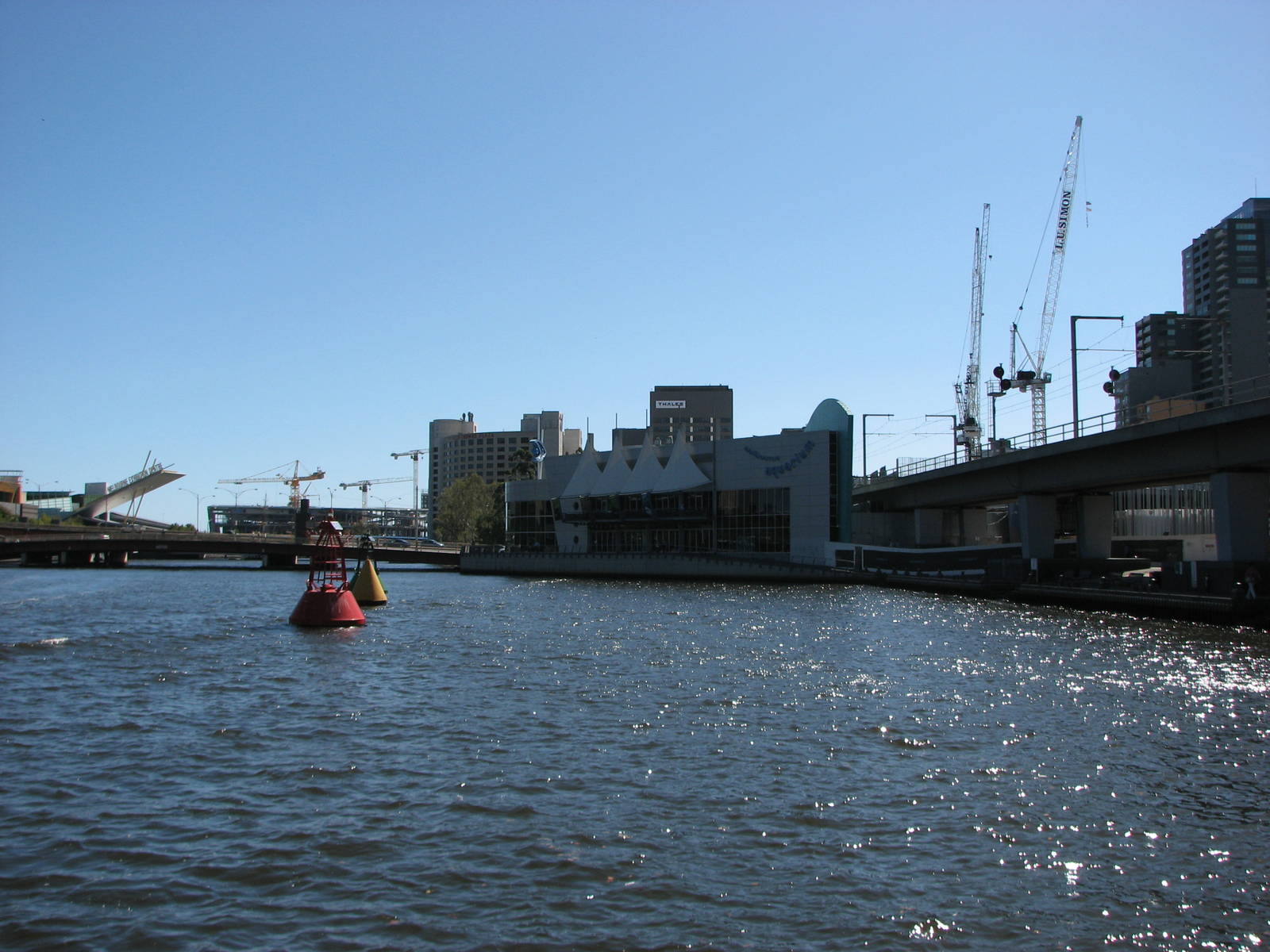 Melbourne Aquarium - Seen from across the Yarra River