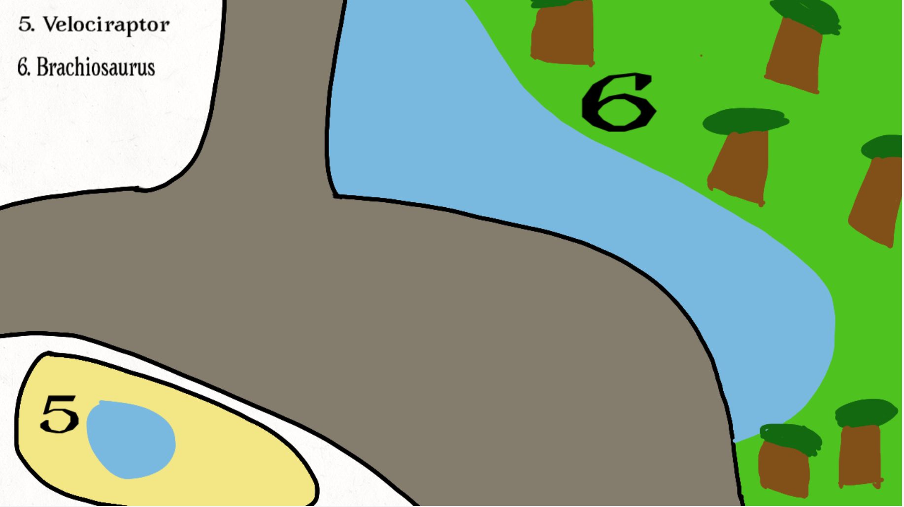 Mesozoic Zoo Map (part 3)