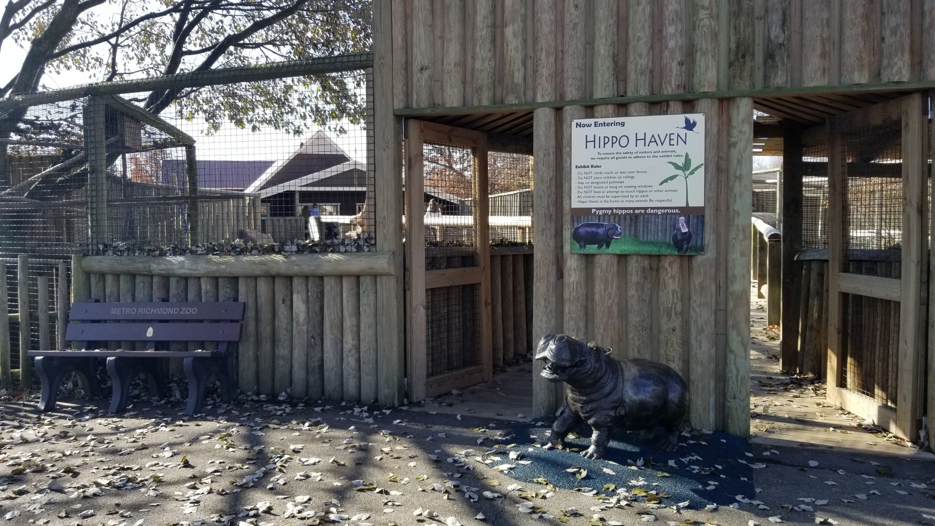 Metro Richmond - Pygmy Hippo entrance