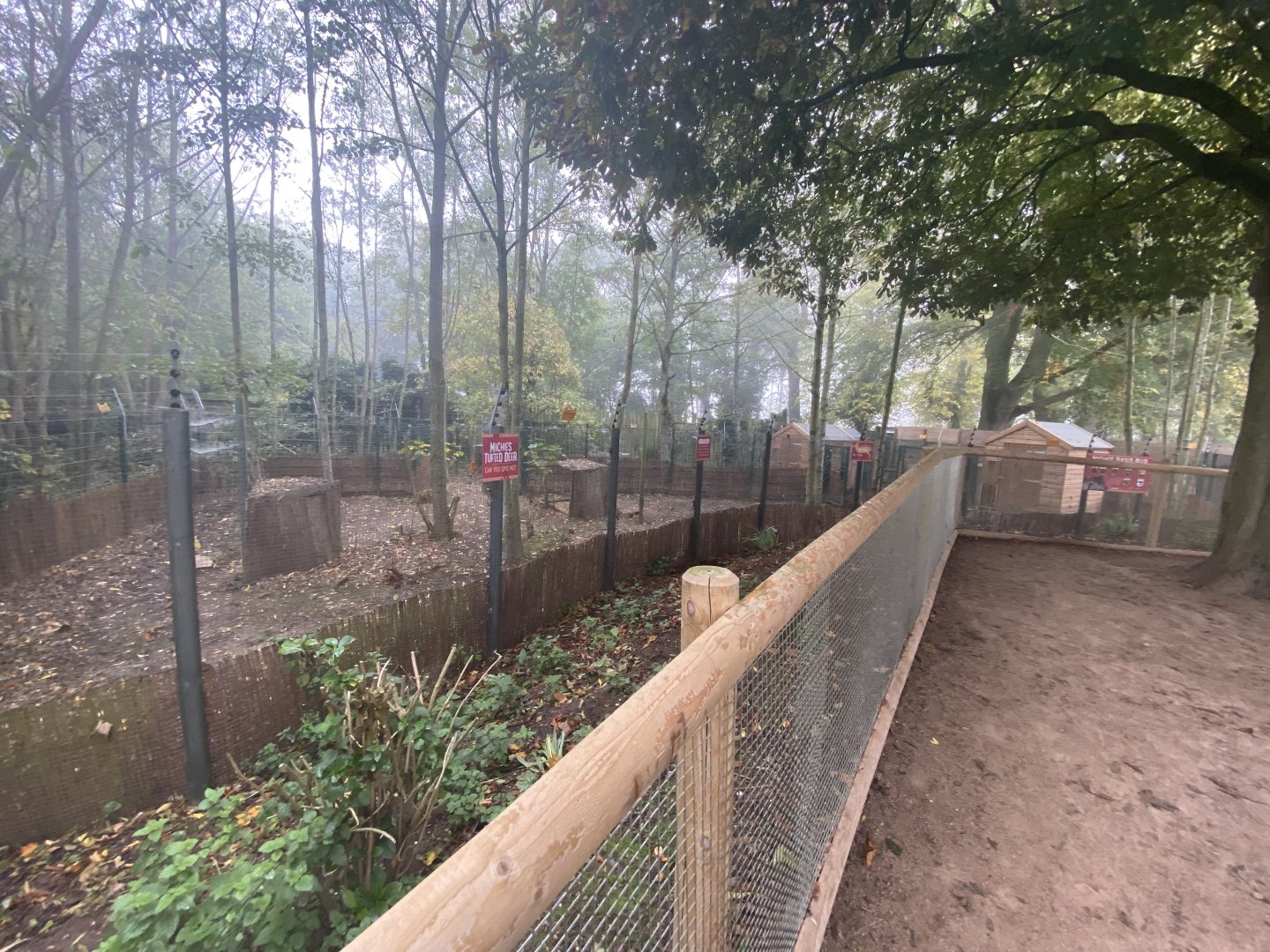 Michie’s tufted deer enclosure