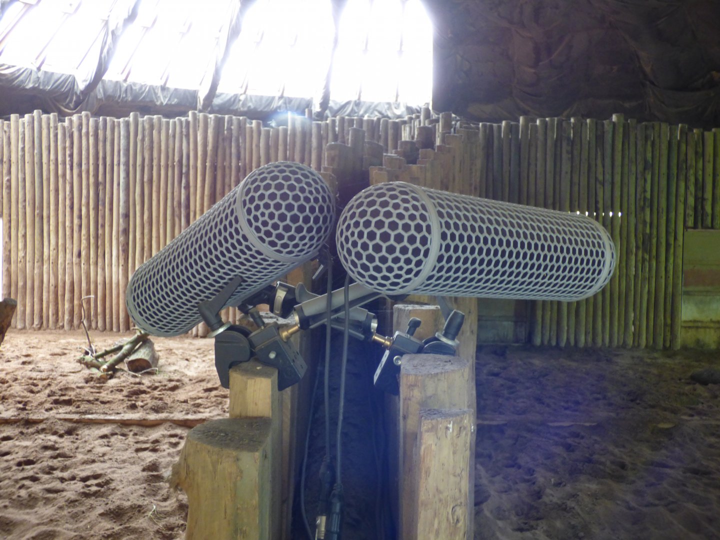 Microphones in the Rhino House for series 4 of SLOTZ