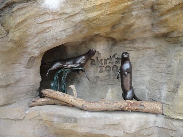 Mike and Mary Stark Grizzly Ridge - Otter Statues